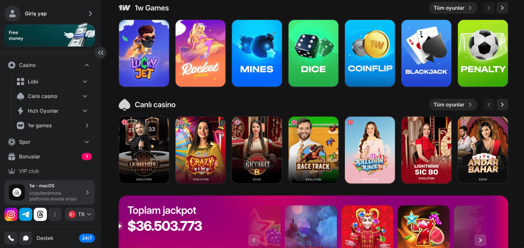 1win online casino